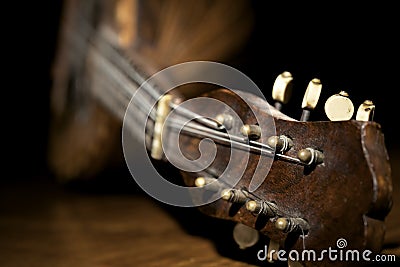 Closeup of mandolin Stock Photo