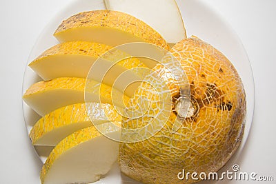 Closeup of melon Stock Photo