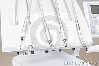 Closeup of a modern dentist tools, burnishers Stock Photo
