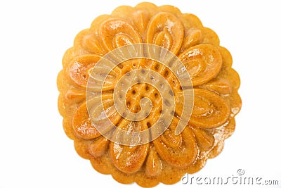 Closeup moon cakes in a Chinese mid-autumn Stock Photo