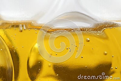 Closeup of a mug of beer Stock Photo