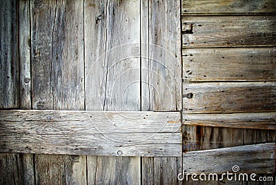 Closeup of old damaged wood planks texture background Stock Photo