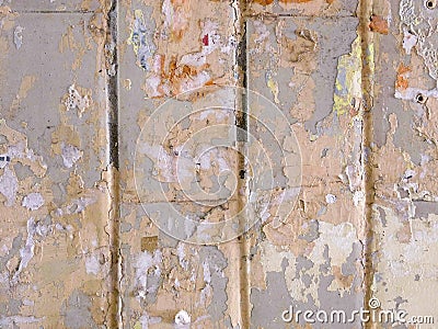 Close up of old grunge street wall background. Stock Photo