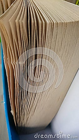 Closeup book pages Stock Photo