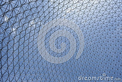 Closeup View of the Biosphere in Montreal, Quebec, Canada Stock Photo