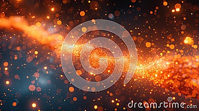 Closeup of the particle collisions within the Large Hadron Collider unveils the hidden world of subatomic particles, where quarks Stock Photo
