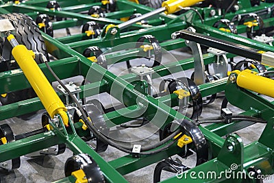 Closeup photo of an agricultural equipment Editorial Stock Photo