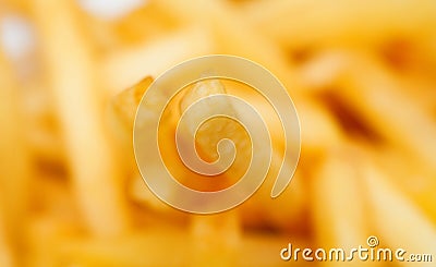 Closeup of Pommes Frittes /French Fries Stock Photo