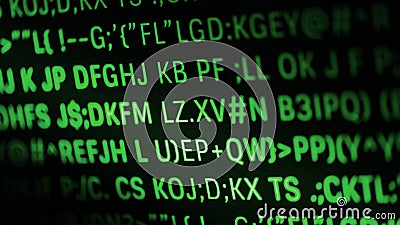 Closeup of programming code and language Stock Photo