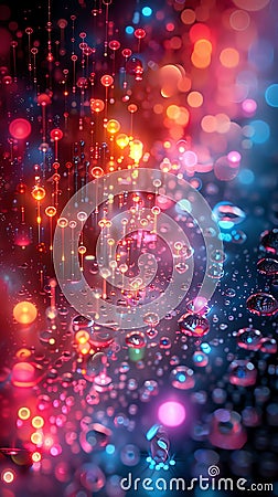 Closeup of the quantum encryption love letters reveals the intricate patterns of encoded messages, as lovers use cuttingedge Stock Photo
