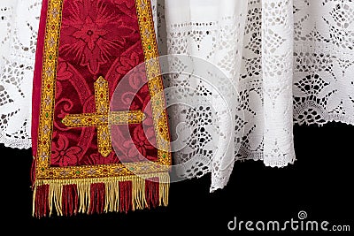 Vestment closeup Stock Photo