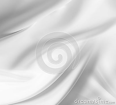 White silk fabric Stock Photo