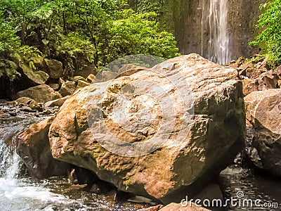 Guadeloupe Carbet River Stock Photo