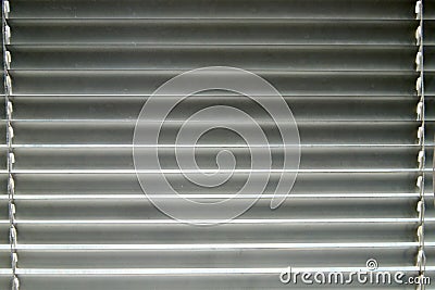 Closeup Roller blinds curtains on the window Stock Photo