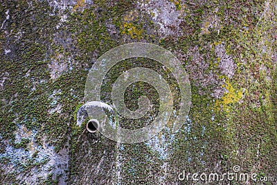 Closeup rusty pipe of water tang Stock Photo