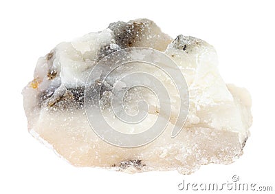 rough Talc (Soapstone) rock isolated on white Stock Photo