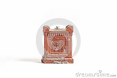 Closeup shot of an ancient object on an isolated background Stock Photo