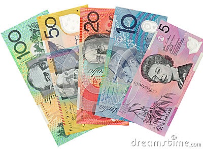 Closeup shot of a australian dollar Editorial Stock Photo