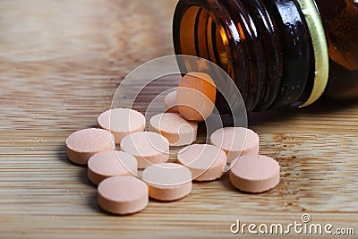 Digestive pills Stock Photo