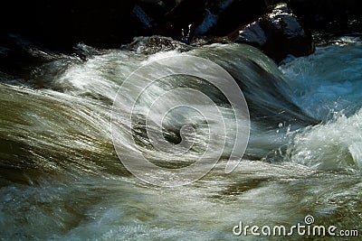 Closeup shot of water movement from a river Stock Photo