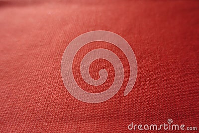Closeup of simple orange jersey fabric Stock Photo