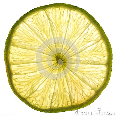 Fresh sliced lime Stock Photo