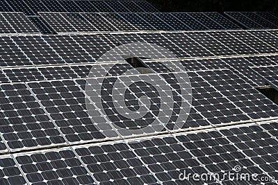 Closeup of solar panel Stock Photo