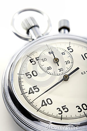 Closeup of a stopwatch Stock Photo