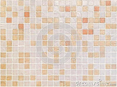 Closeup surface tiles pattern at brown tiles in bathroom wall texture background Stock Photo