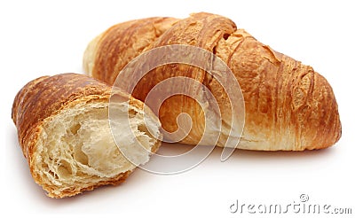 Closeup of tasty croissant Stock Photo