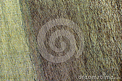 Closeup of textile in earth colors Stock Photo