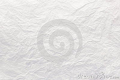 Closeup to white crumpled paper texture background,abstract Stock Photo