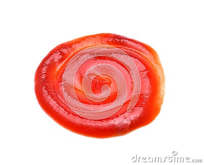 Closeup tomato sauce isolated on white background Stock Photo