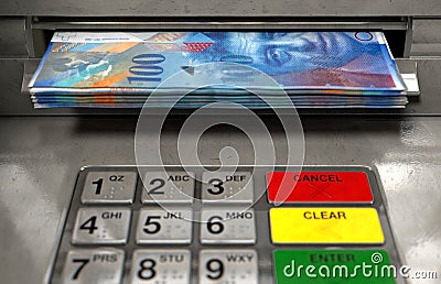 Atm Facade Cash Withdrawel Stock Photo