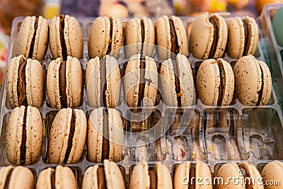 Baked goods at outdoor agriculture fair. Stock Photo