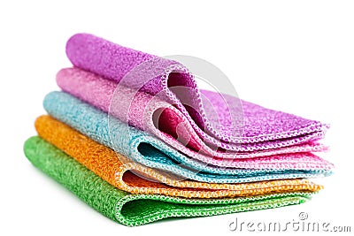 Cleaning rags Stock Photo