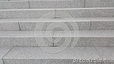 Closeup vire of grey concrete stairs with dark concrete lines on footsteps Stock Photo