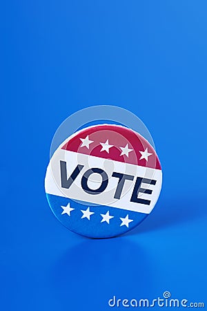 Vote badge for the United States election Stock Photo