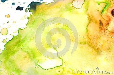 Closeup of watercolor palette Stock Photo