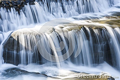 Closeup waterfall Stock Photo