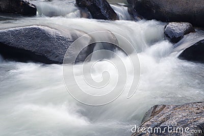 Closeup waterfalls Stock Photo