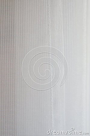 Closeup of white soft hanging curtains Stock Photo