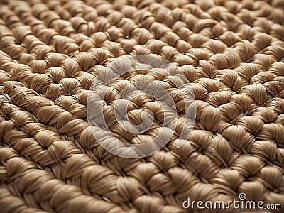 Closeup of a woven rattan texture. Stock Photo