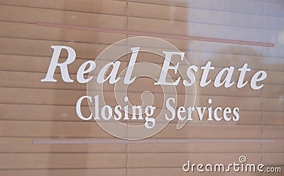 Real Estate Closing Services Stock Photo