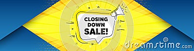 Closing down sale. Special offer price sign. Vector Vector Illustration
