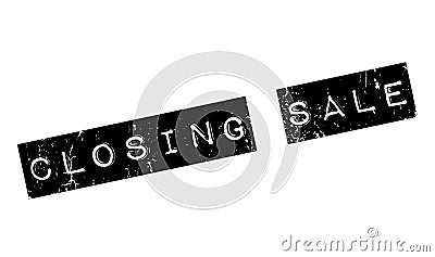 Closing Sale rubber stamp Vector Illustration