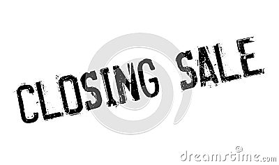 Closing Sale rubber stamp Vector Illustration