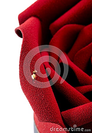 Closup of rose flower shaped cake on background Stock Photo