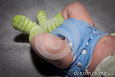 Cloth Diaper Stock Photo