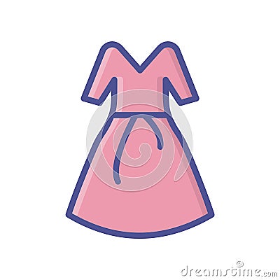 Cloth fill inside vector icon which can easily modify or edit Vector Illustration